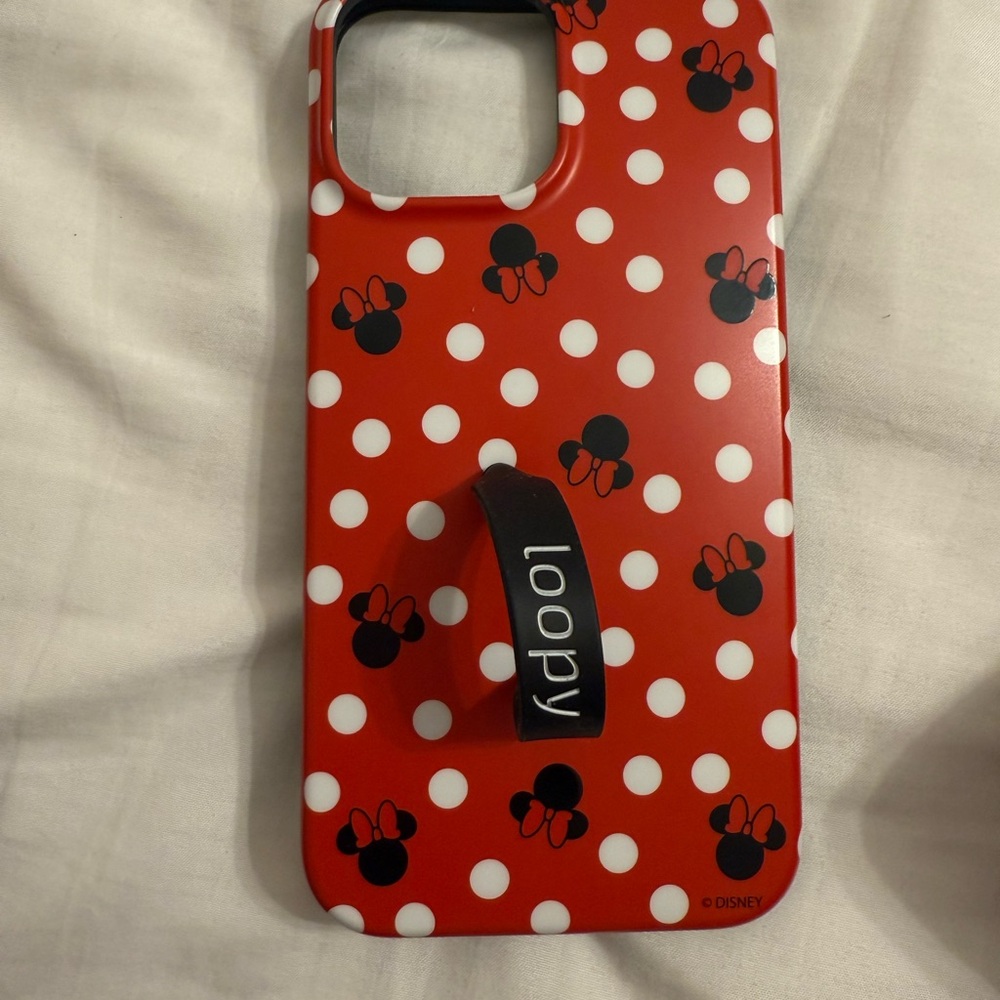 Loopy Case Red and Black Minnie Mouse Phone Case for IPhone 13 Pro Max